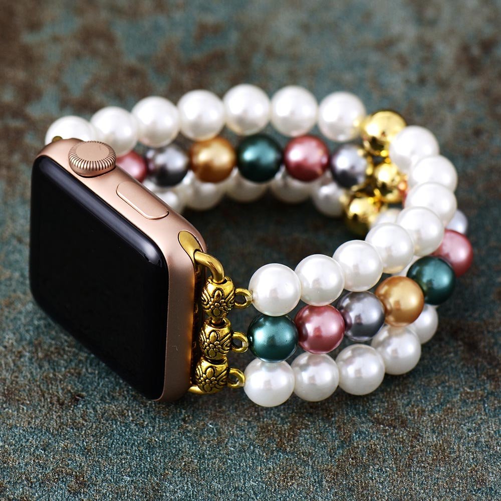 Pearl Garden Stretch Apple Watch Strap