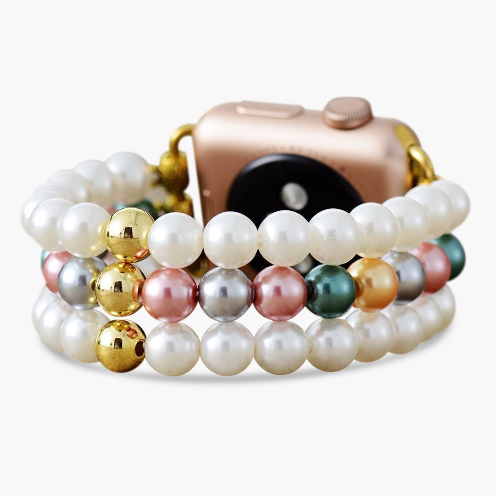 Pearl Garden Stretch Apple Watch Strap